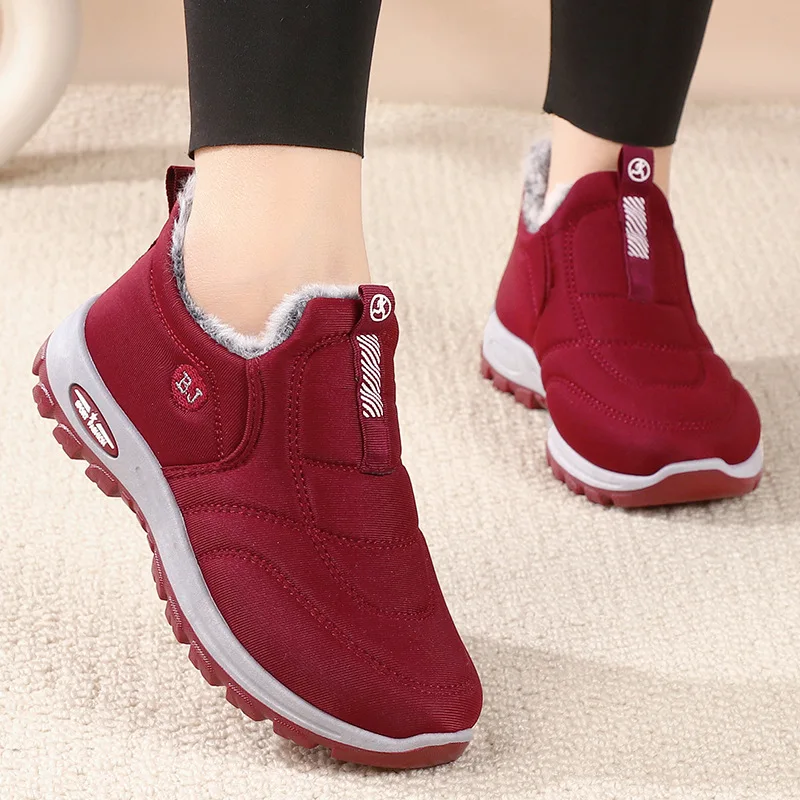 Winter Women Snow Boots New Casual Slip on Ankle Boots Women Warm Comfortable Sneakers Fashion Outdoor Non-slip Shoes for Women