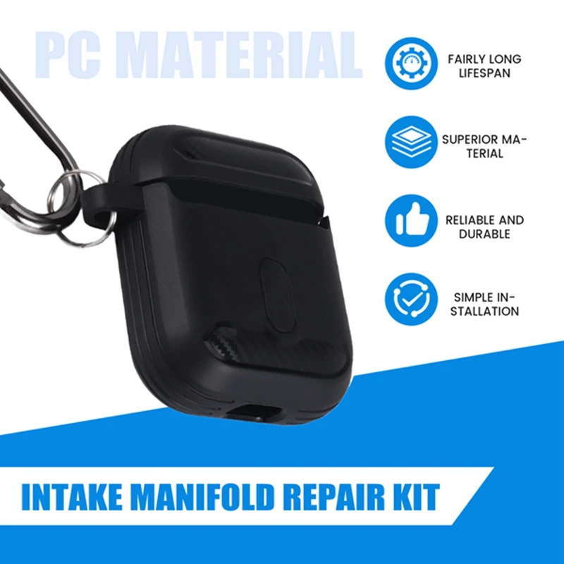 Carbon Fiber Pattern Earphone Caseprotector For Apple  Case Cover For Apple  1/2 [Visible LED Light]