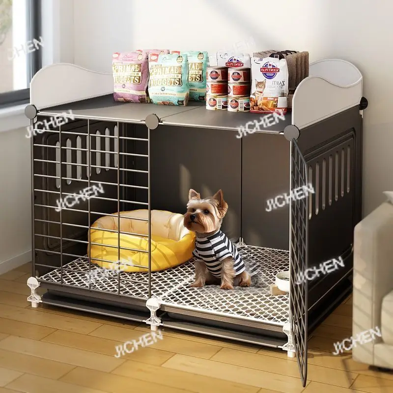 

Клетка для собак, домашняя домашняя зимняя изоляция для маленьких собак, питомник, туалет, встроенная клетка для щенков, забор для собак Bi Bear