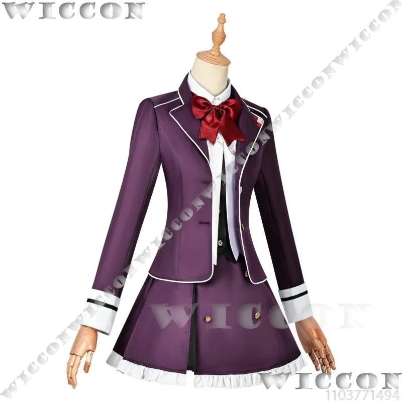 Iki Hiyori Anime Game DIABOLIK LOVERS Cosplay Costume Blonde Wig School Uniform JK Women Girl Daily Suit Holloween Customizeda;2