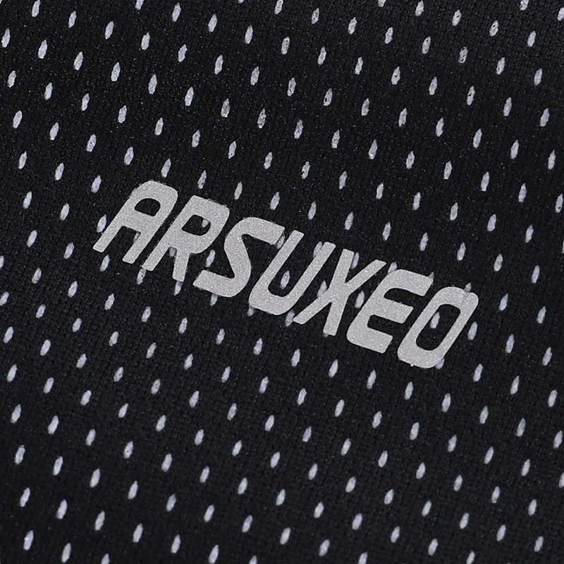 ARSUXEO-Chaqueta térmica de ciclismo para hombre, forro polar, a prueba de viento, impermeable, ropa cálida para bicicleta de montaña, Invierno