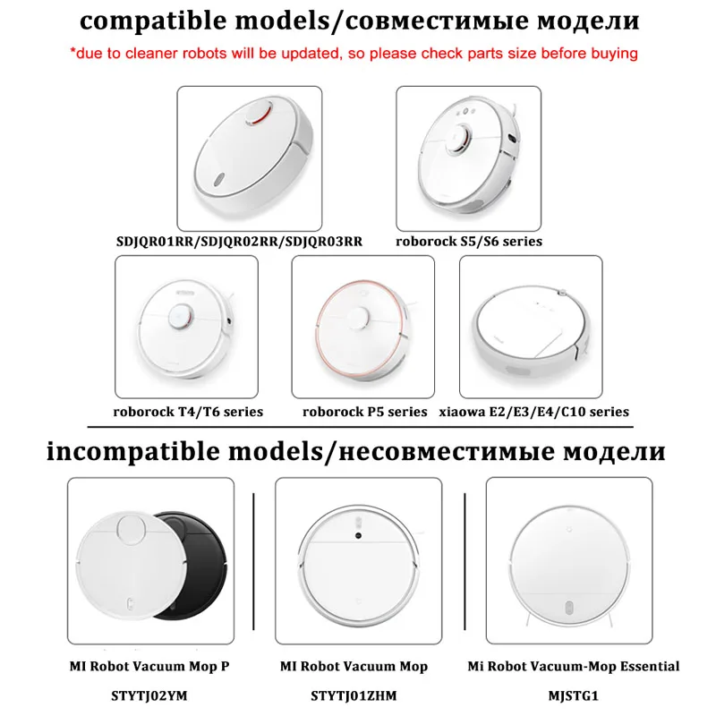 Robot aspirapolvere filtro Hepa spazzola principale laterale per Xiaomi Mi 1 1S Roborock S5 S50 Max S6 Mijia aspirapolvere Robot Accessorie