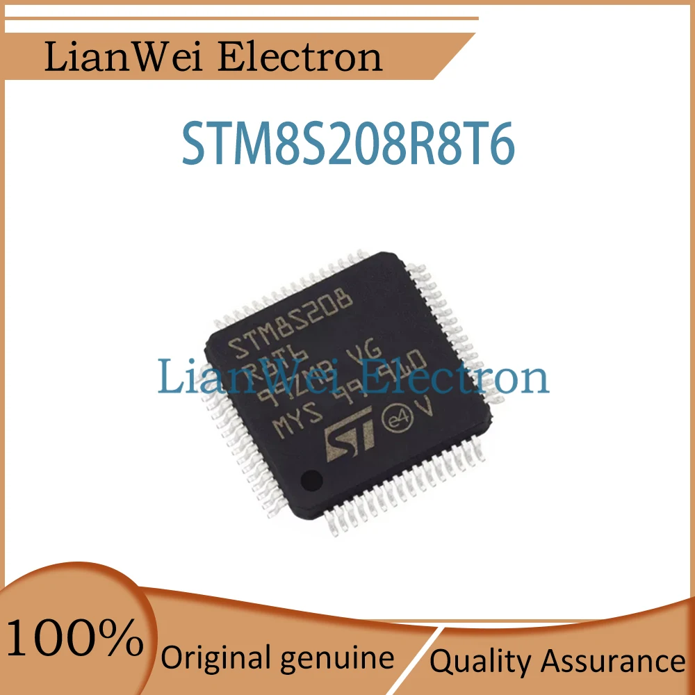 

STM8S208 STM8S208R8T6 IC MCU Chip LQFP-64