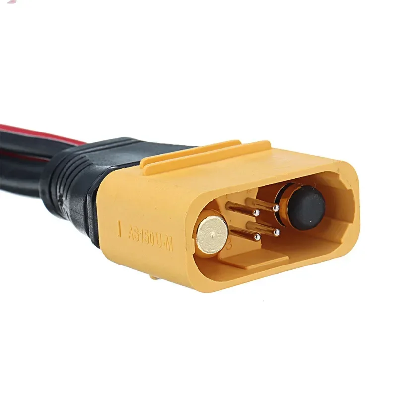 Amass AS150U 70A Copper Plated Male/Female Plug Connector Resistance Adapter Cable For RC Racing Drone FPV Model Spare Part