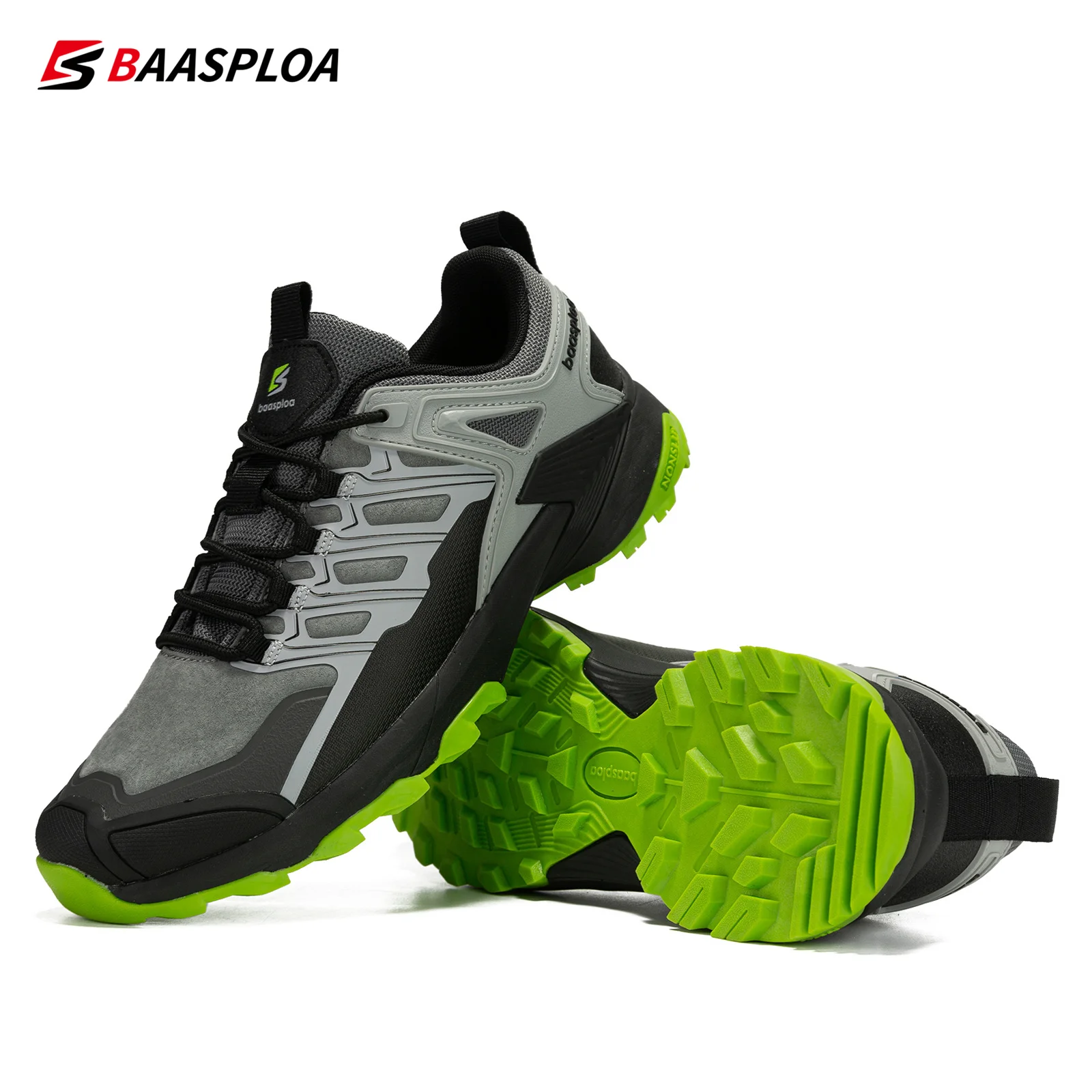 Baasploa 2023 Nieuwe Heren Wandelschoenen Outdoor Veiligheidsschoenen Waterdicht Antislip Sneaker Slijtvaste Sneakers Mode Mannelijke Schoen