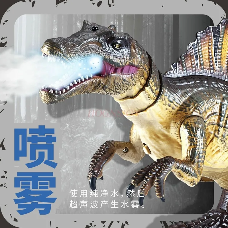 Brinquedo de dinossauro grande para crianças, spray elétrico com controle remoto para caminhada, acanthosaurus, grande simulação