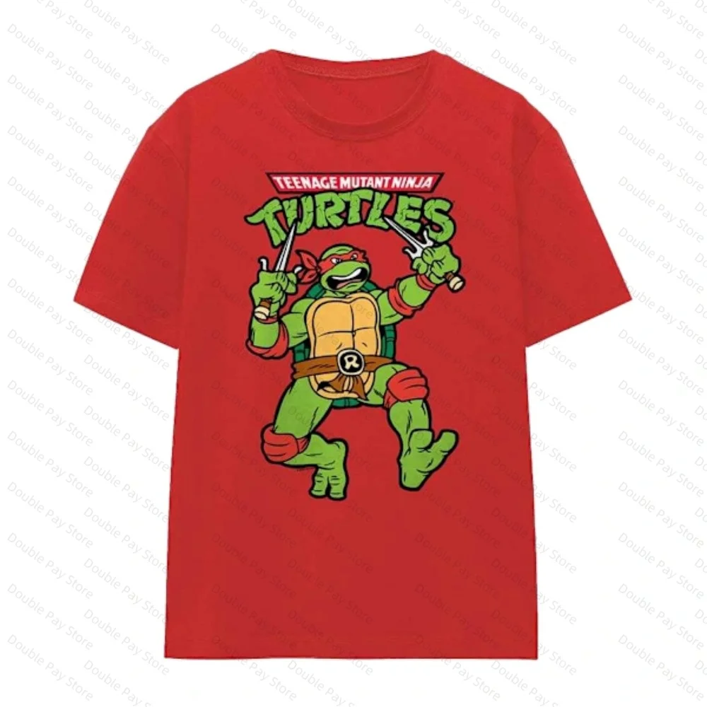 Teenage Mutant Ninja Turtles Raphael Kids T-Shirt Cartoon Graphic Short Sleeve Cotton Tee for Boys Men's Shirts Woman t-shirts view 2