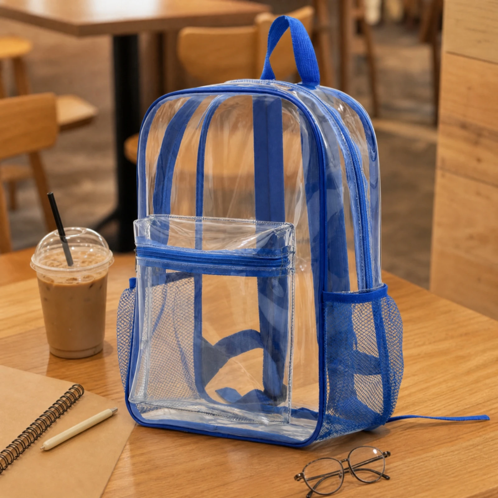 transparent-school-backpack-water-resistant-transparent-pvc-backpack-clear-daypack-with-adjustable-straps-wipe-clean