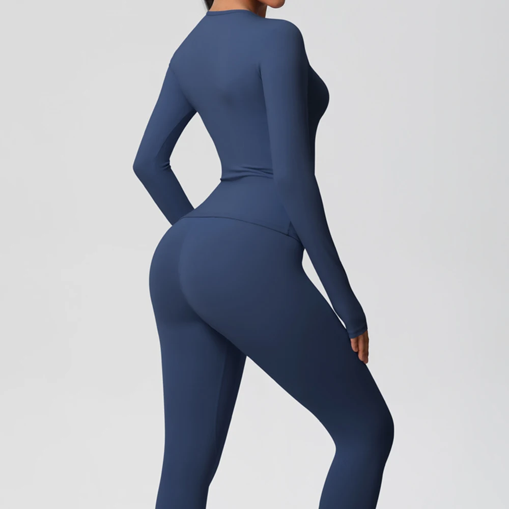 

2 шт. костюм для йоги спортивный комплект женский спортивный костюм спортивный комплект женский комплект для йоги тренировки бег фитнес спортивная рубашка с длинным рукавом одежда для йоги