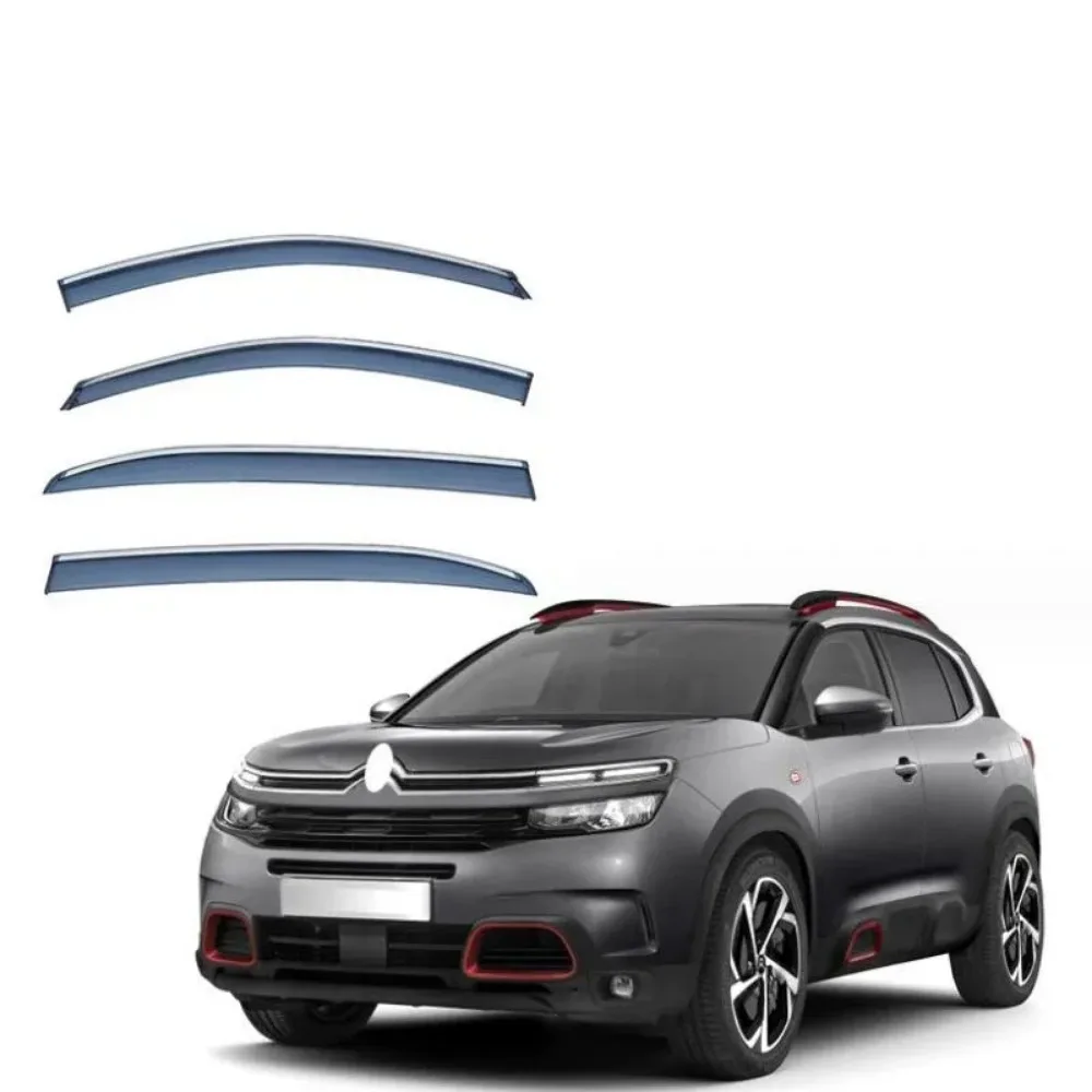 Window Visor Rain Exterior Part Body Kit Accessories For Citroen Citro_n C5 Aircross 2018 2019 2020 2021 2022 -2024