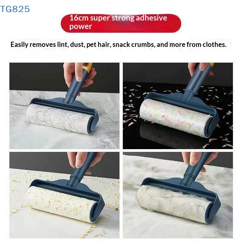【AN】【SA】1Pc Tearable Roll Paper Sticky Roller Brush Plush Razor Household Cleaning Tool Pet Hair Remover Clothes Cleaning Brush