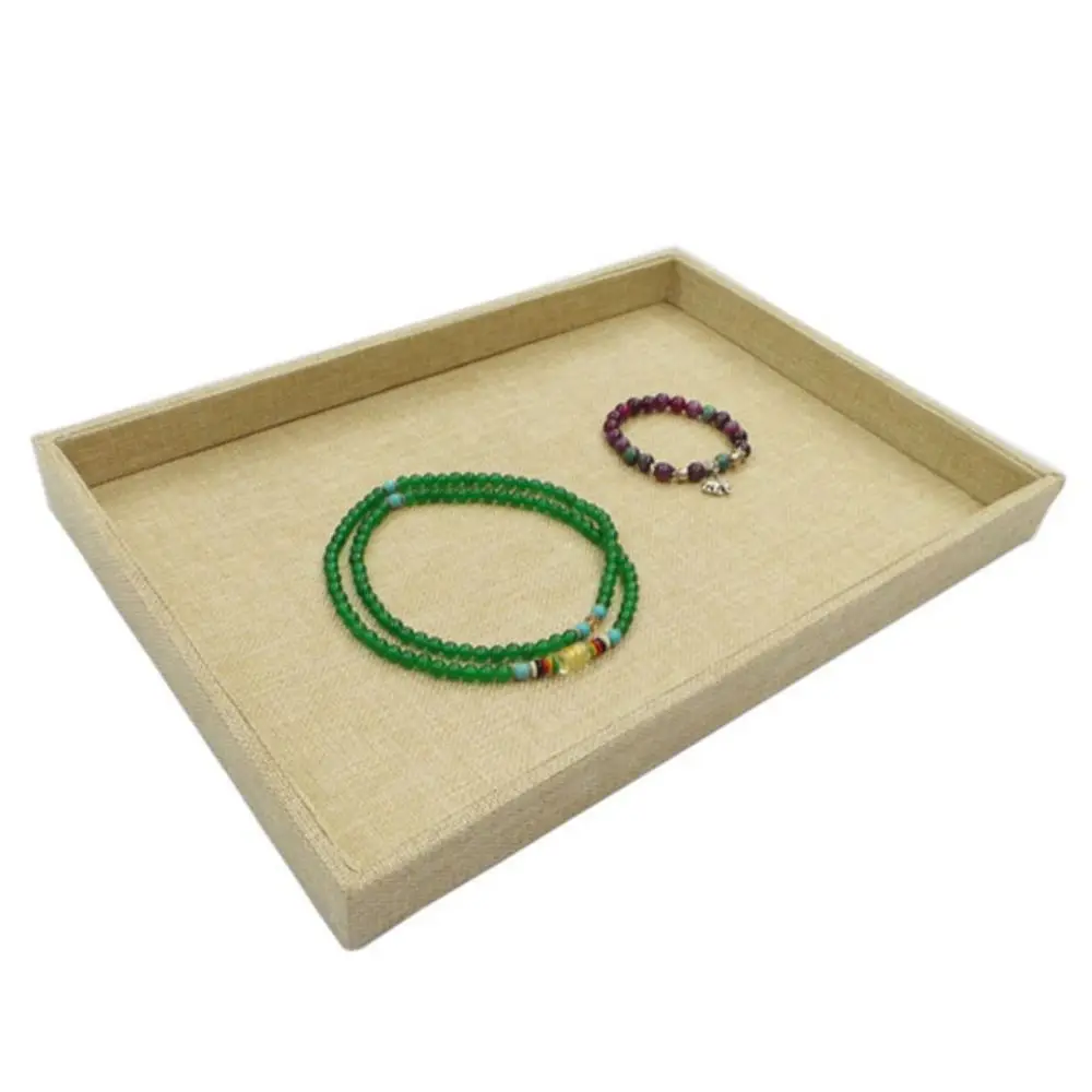 

Large Capacity Velvet Jewelry Tray Bracelets Fashion Jewelry Display Holder Necklaces Case Rings Earrings Plate Jewelry Display