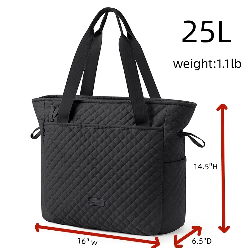 Imagem -04 - Bolsas Grandes para Viagem Bolsalas Femininas Bagsmart Top Handle Bolsas Luz Overnight Bolsa de Ombro para Trabalho Viagem Escolar 25l