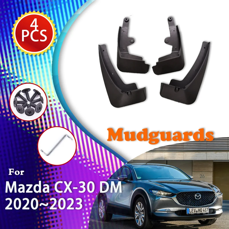 

Front And Rear Car Fenders For Mazda CX-30 DM 2020 2021 2022 2023 Mud Flap Mudguard Fender Splash Guard Splash Guard Accessories