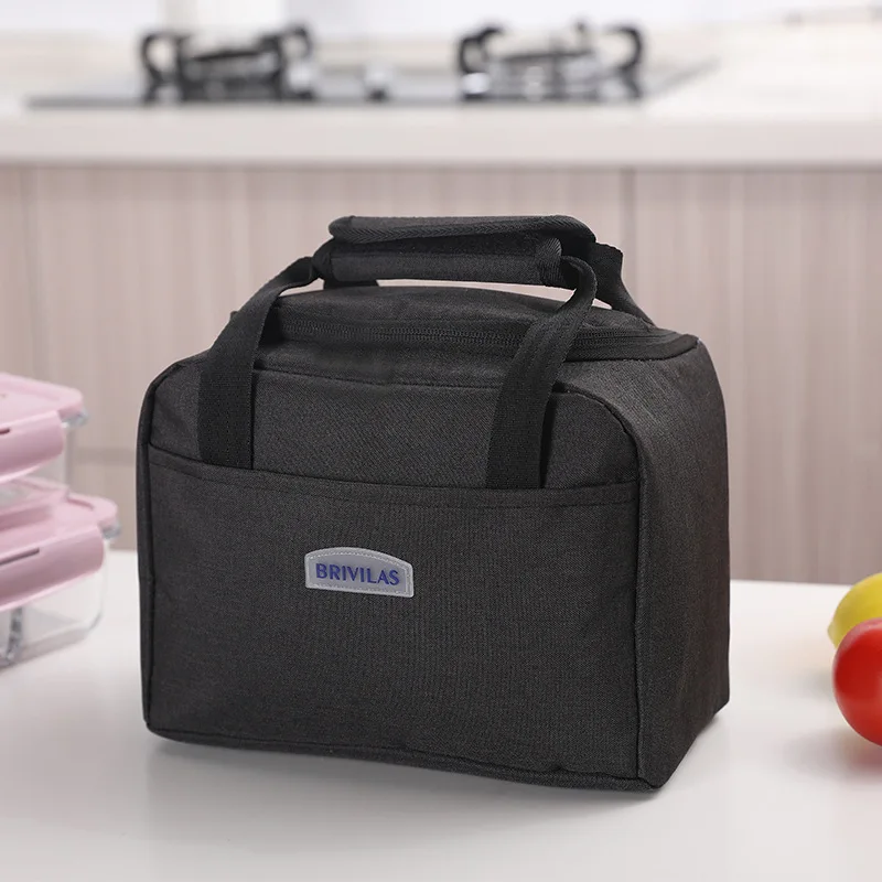 Bolsa de almuerzo para hombres y mujeres, lonchera impermeable con aislamiento térmico, bolsa de almuerzo gruesa para estudiantes