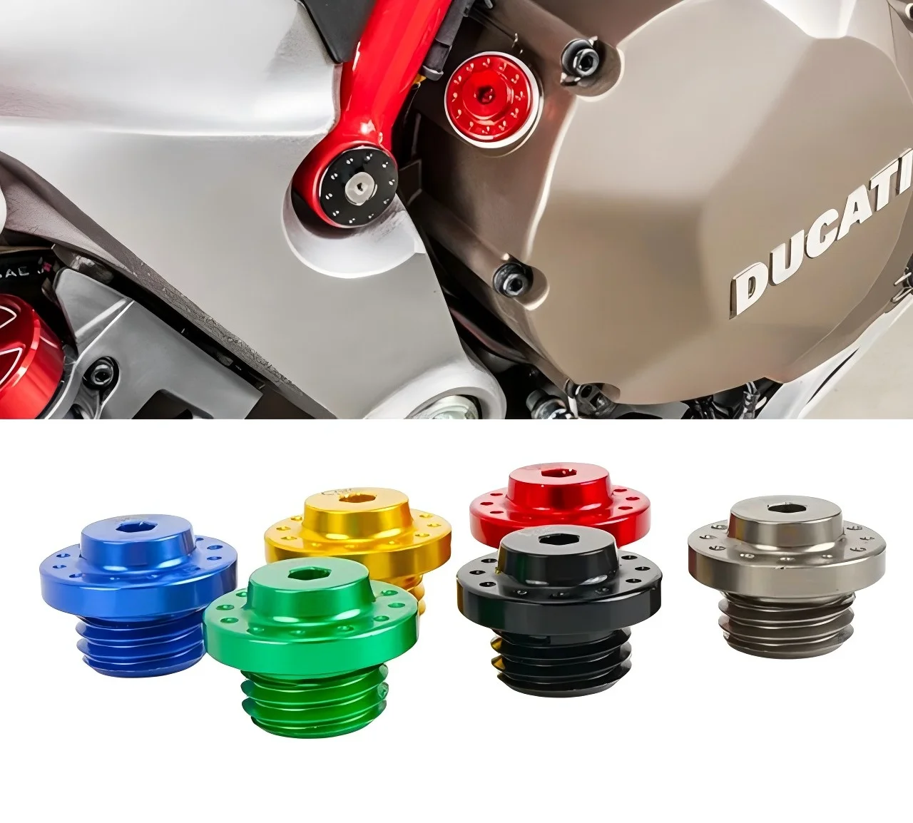 

For Ducati Hypermotard 796/Hypermotard 821/Hypermotard 950/939- Motorcycle Engine Oil Filler Cap - CNC Aluminum Refit Accessory
