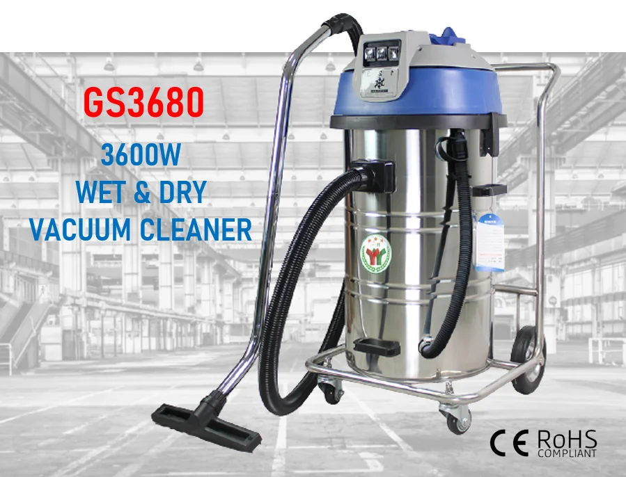 YIYUE GS3680 big suction 80L industrial wet and dry vacuum cleaner