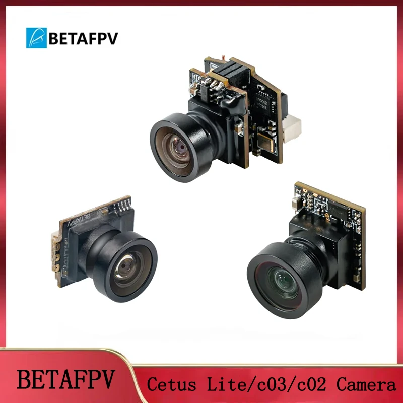

BETAFPV C02/C03 FPV Micro Camera & Cetus Lite Camera-VTX Combo: Ultralight 4:3 Image Sensor – For Whoop Drones & FPV Racing