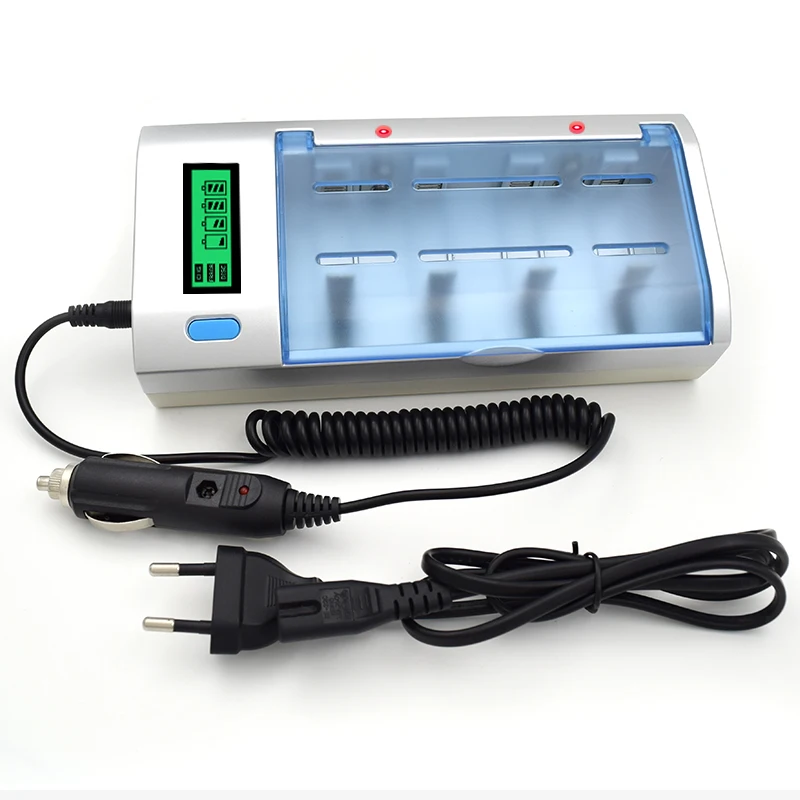 LCD Smart Battery Charger For 1.2V AA AAA C D Size 9V NI-MH NI-CD Rechargerable Battery 1.2V AA AAA C D Size 9V Battery Charger