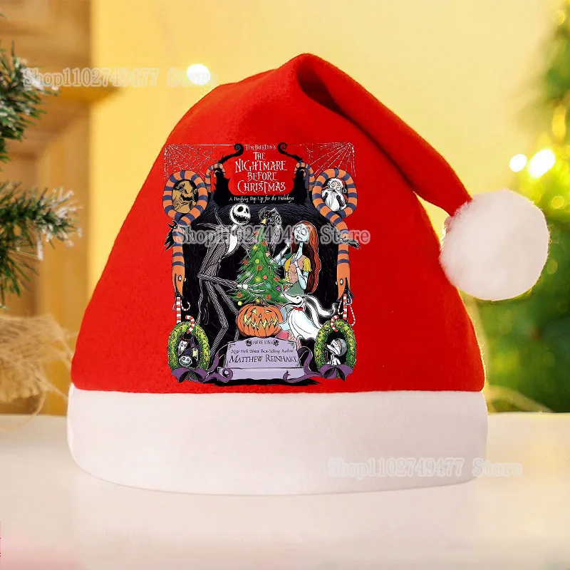 Disney The Nightmare Before Christmas Hat Festival Atmosphere Cartoon Cap Decoration Child Adult Santa Claus Dress up Xmas Party