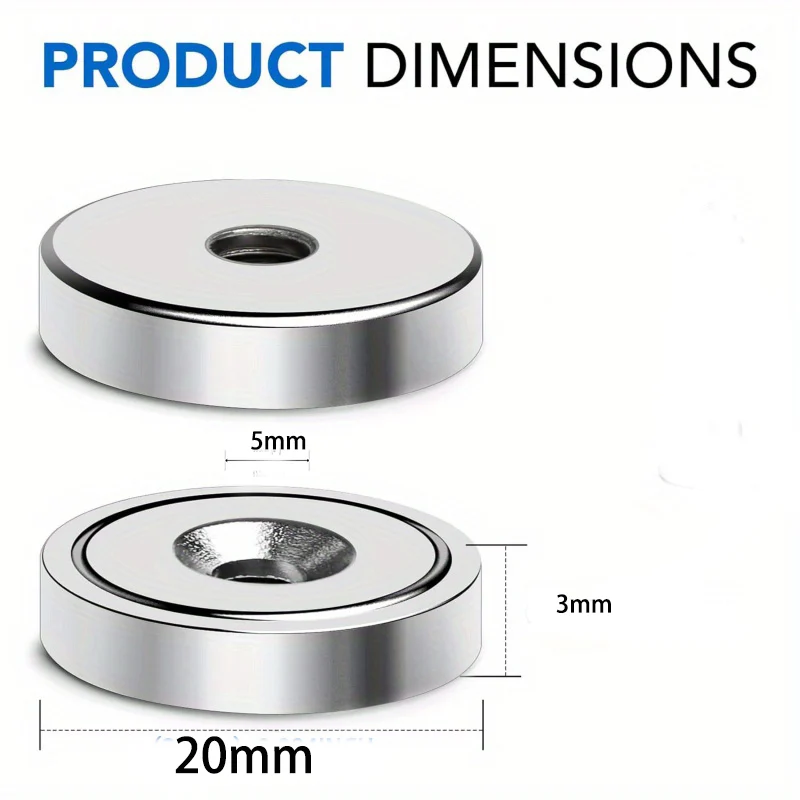 10/20/30 قطعة 20x3-5 مللي متر 20x3 مللي متر حلقة مغناطيس مع فتحة مركزية 5 مللي متر-OEM الاستخدام الصناعي