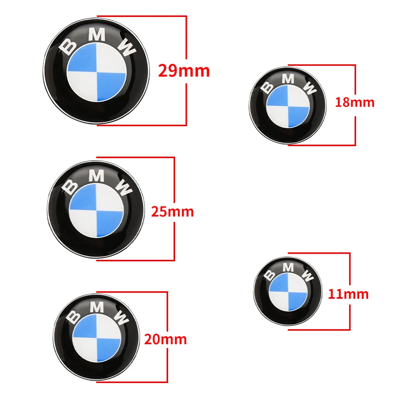 Epoxy Steering Sticker Interior body Sticker 11mm 18mm 20mm 25mm 29mm For BMW M Power Performance F10 F31 E36 E39 E87 E90 X3 X5