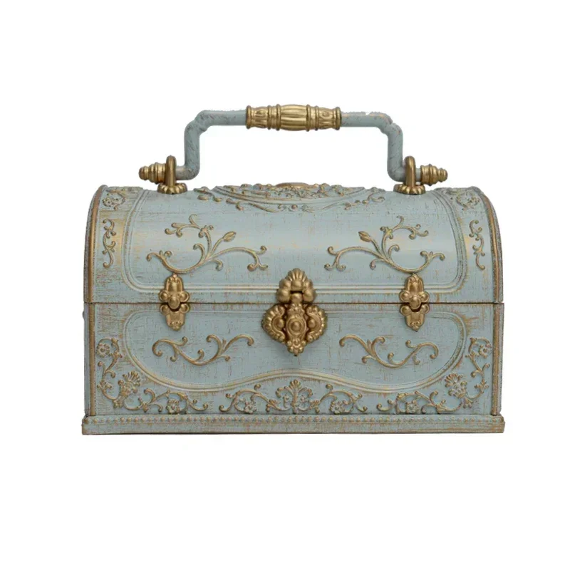 Limited Offer Handmade Decorative Accessories Retro Resin Storage Box Multi Functional Home Furnishings Elegant Storage Contain