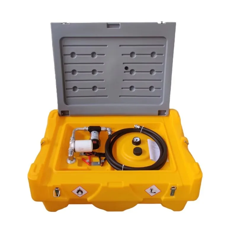

220L 12V/24V Lockable Electric Portable Fuel Transfer Tank With Fuel Filter and Level Gauge