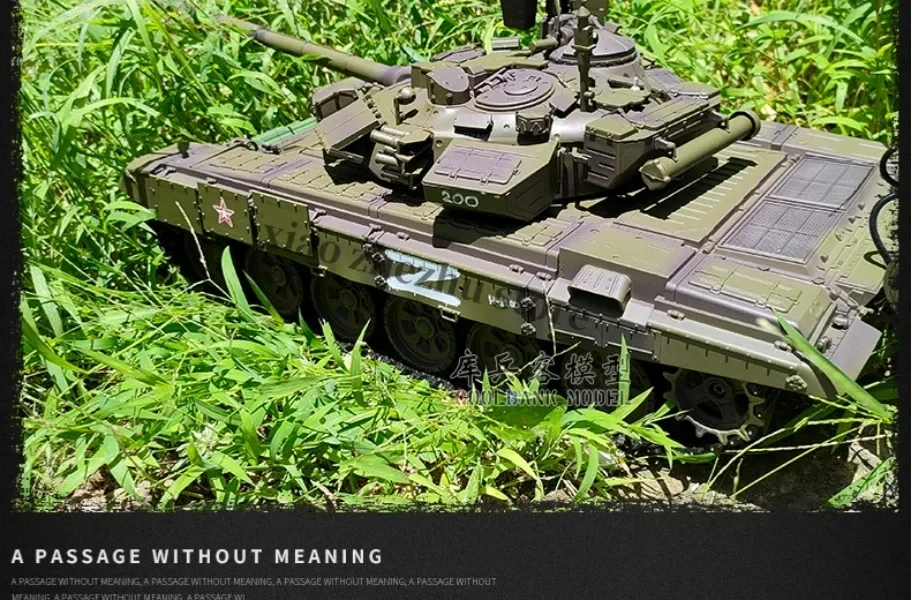 Henlong Russian T90 Main Battle Toy, Perious Track, Tire Smoke, Precious Simulation, Precious Model, Rc, Children's Birthday Gift, New