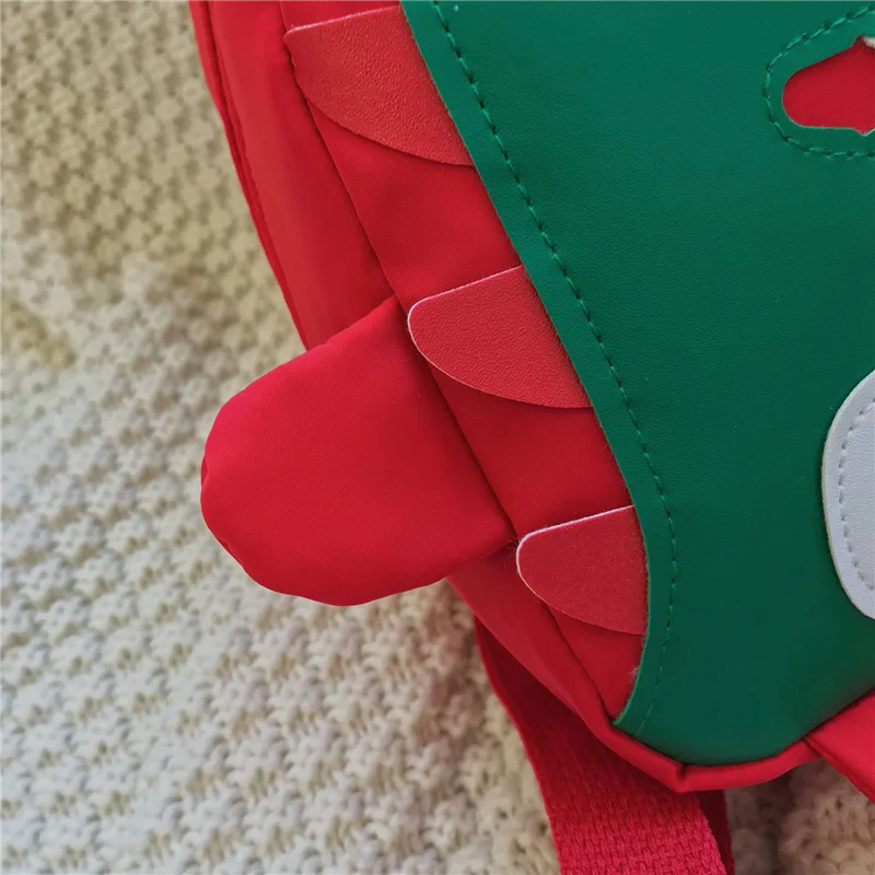 

【SEE】2X милая детская школьная сумка для детского сада, мини-рюкзак с 3D мультяшным динозавром, новая школьная сумка для маленьких мальчиков и девочек, красная