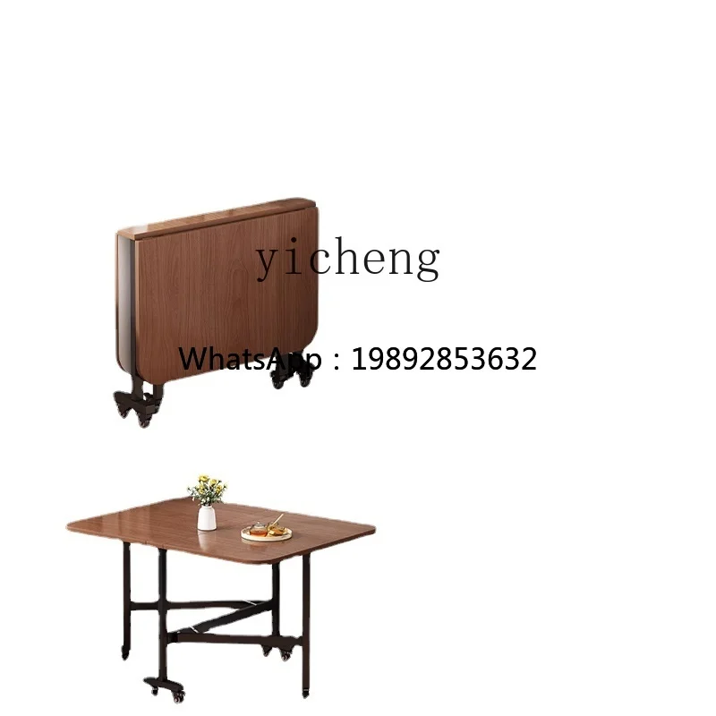 

ZZ YY Folding Table Dining Table Household Multifunctional Simple Desk Movable Table