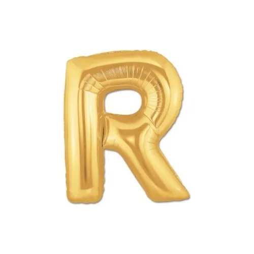 Muslimparty Accessory R Letter Foil Balloon Color oro 40 pollici