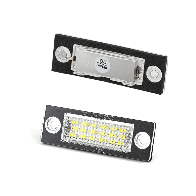 2PCS Canbus 12V Car Led License Plate Number Light For VW Touran Golf Plus Caddy Jetta Passat skoda Superb T5 License Lamp