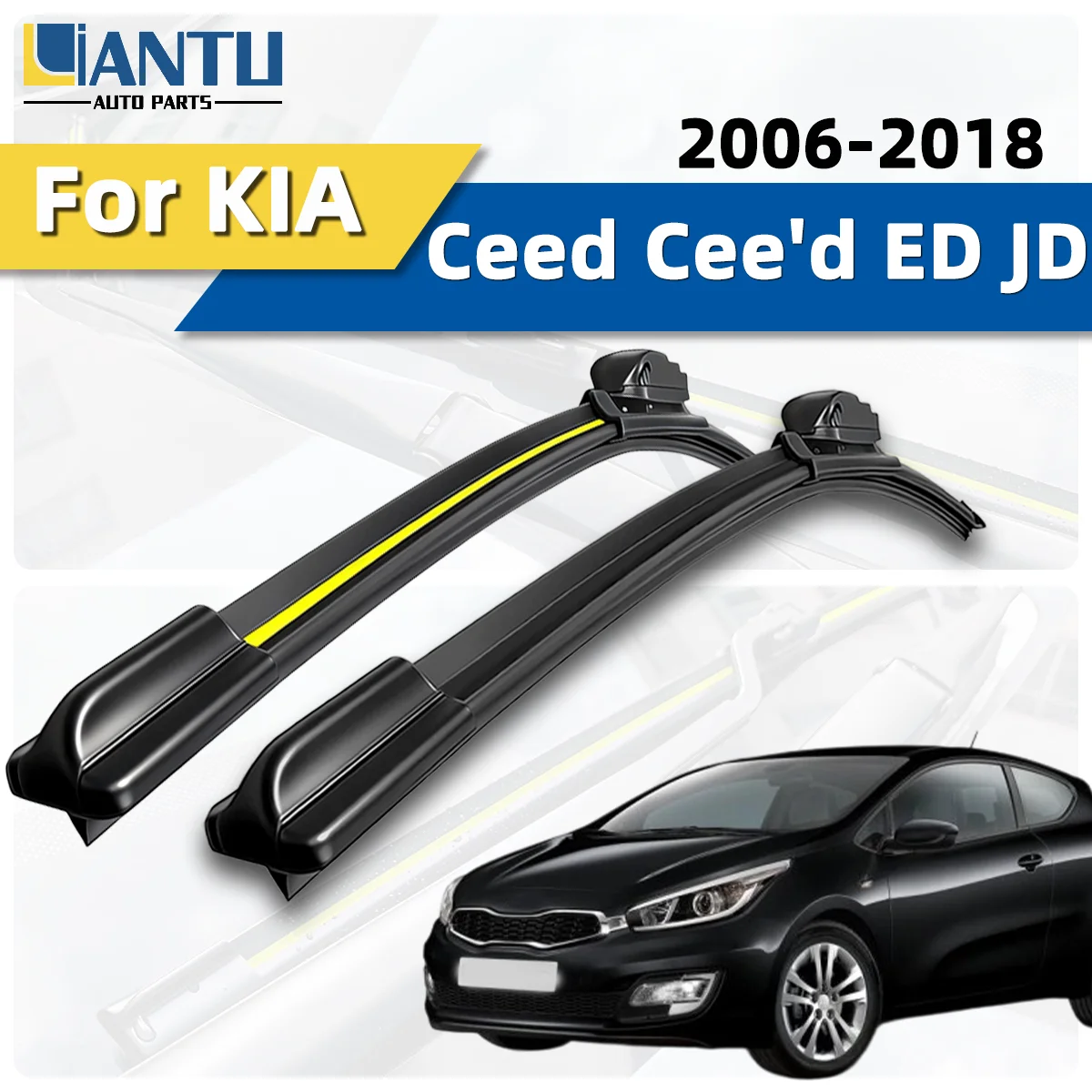 

2pcs Front Windshield Wiper Fit For KIA Ceed Cee'd ED JD 2006-2018 Car Wipers Blade Premium Accessorie Quiet Operation