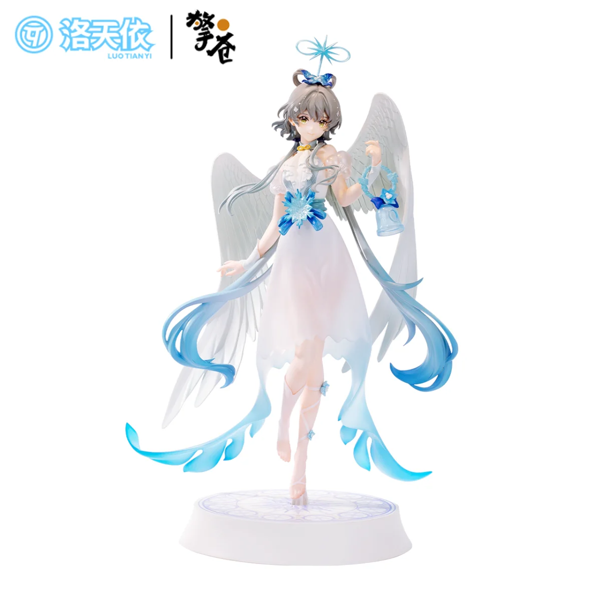 

Original QingCang Luo Tianyi Snow Angel Anime Action Figure Kawaii 33cm Genuine Doll Collectible Model Statuette Ornament Gifts