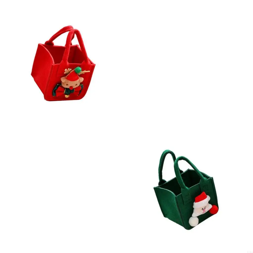 

Подарочная сумка из яблок в канун Рождества с ручкой для праздничного украшения