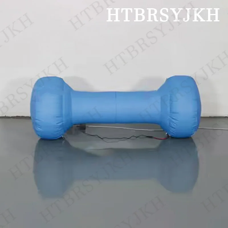 

Inflatable dumbbells with blowers, outdoor park fitness center activity decoration props