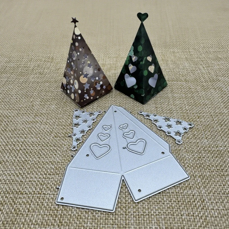 Hübsche Pyramide Metall Stanzformen Form Scrapbook Papier Handwerk Messer Form Schablonen Prägung Handwerk Dekoration