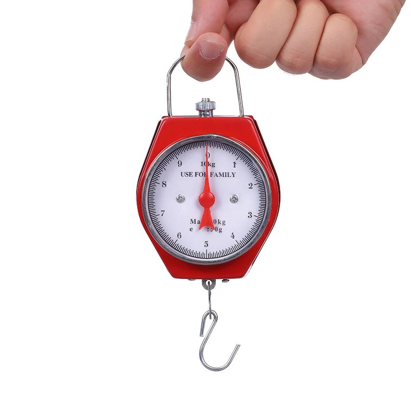 Vintage Portable Spring Balance Hook Scale For Hanging Option Pocket Luggage Scale High Quality 5/10kg Mechanical