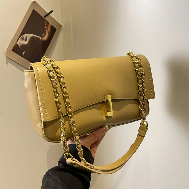 

Elegant Classic Leather Women's Shoulder Bag With Crossbody Option Popular Messenger Style For Ladies
