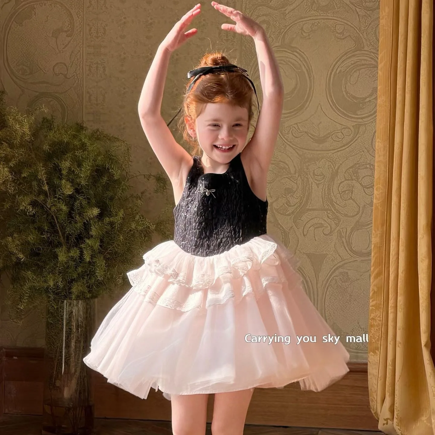 

Новое летнее балетное платье из сетки для девочек, модные детские праздничные платья принцессы для детей 3-8 лет