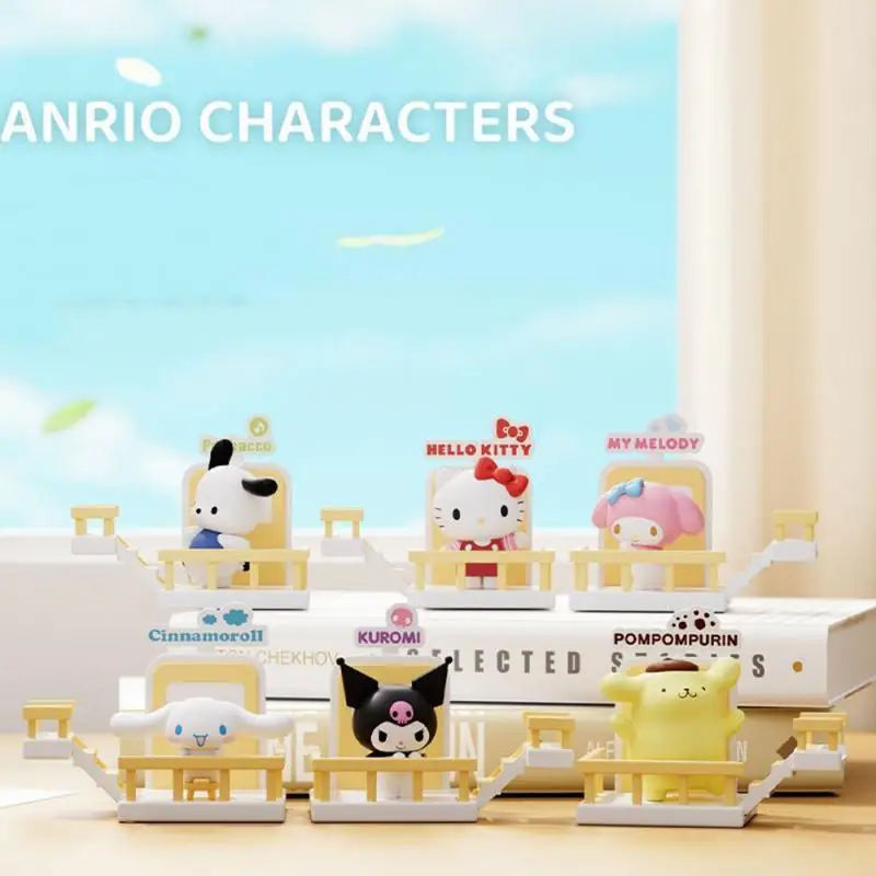 

Sanrioed Kuromi My Melody Hellokitty Climbing Stairs Magnetic Suction Ornaments Refrigerator Stickers Three-Dimensional Dolls