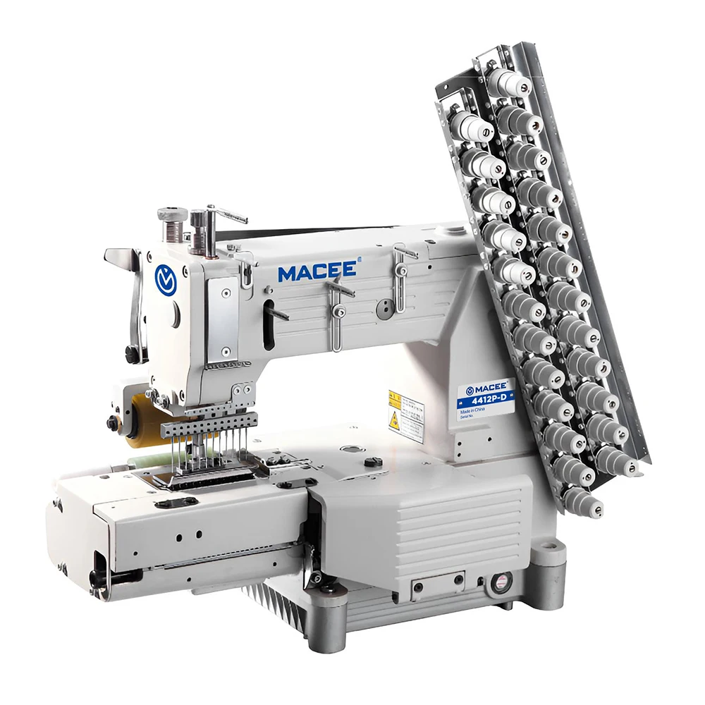 4412P-D Direct Drive Cylinder Bed 12 Needle Double Chain Stitch Sewing Machine