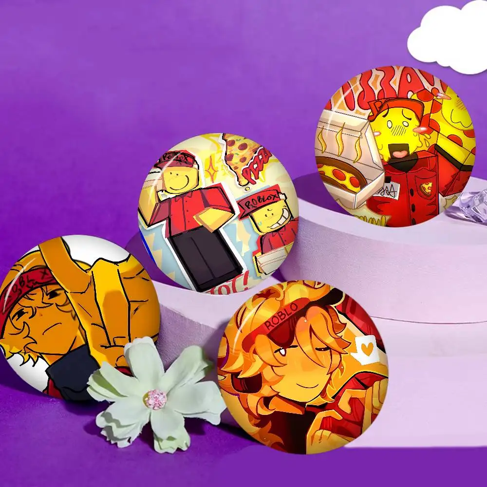 E-ELLIOTS Round Button Pins Slogan Creative Brooches Backpack Clothes Decoration Fashion Cartoon Jewelry Gifts