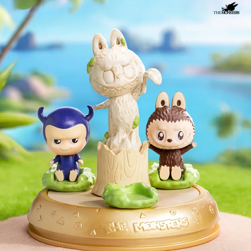 New Labubu The Monsters Playing Games Scene Sets Series Blind Box Toys Anime Figures Cute Desktop Ornament Kids Birthday Gift