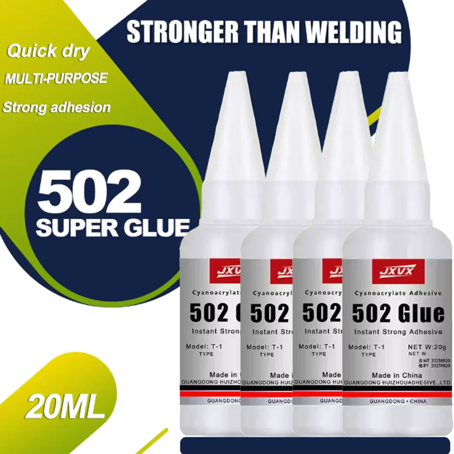 Daily Repair 502 Super Glue All Purpose Instant Strong Adhesive Fast Drying Clear For Holiday DIY Making Home Party Decor Bond.