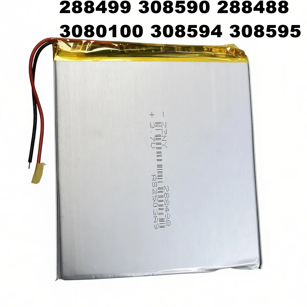 3.7V 4000mAh 288498 308590 248593 3080100 308594 308595 Lithium Polymer Rechargeable Battery For E-book LED Light DVD Tablet PC