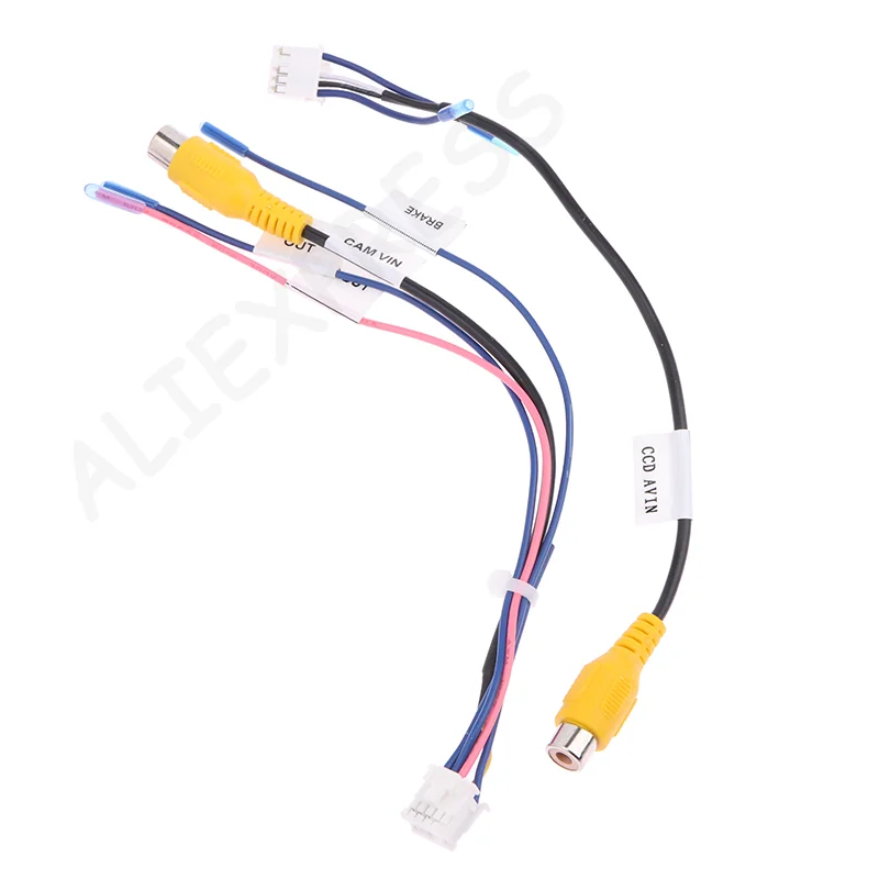 New New For Car Stereo Radio DVD Radio Monitor Cable Connector 10Pin Rear View Backup Camera Cable Adaptor