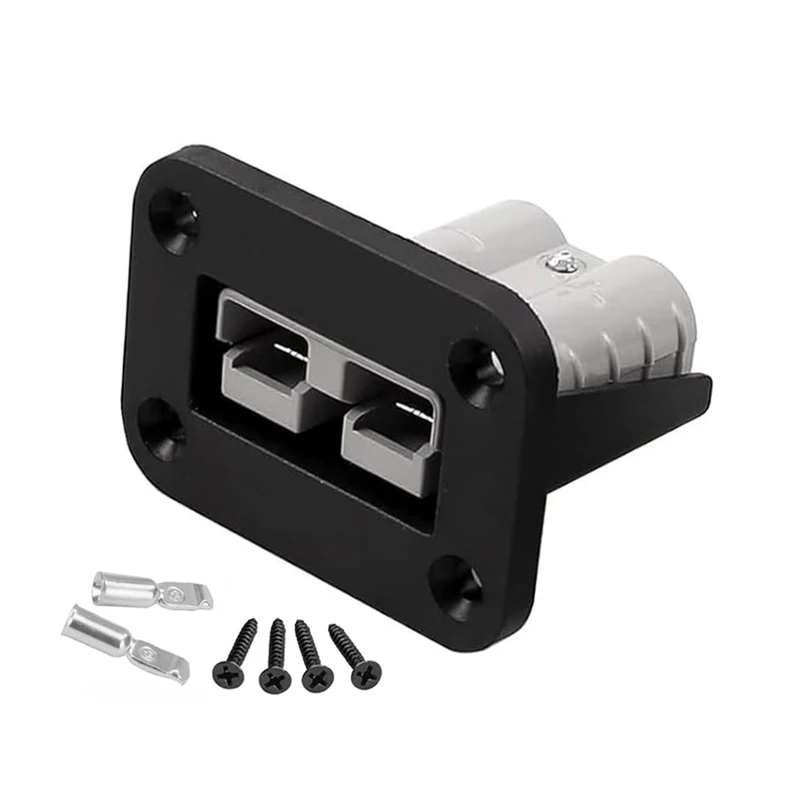 Anderson Plug Flush Mount 50 Amp Anderson Connector Cover Panel for Solar Electrical Marine RV Motorhomes Mobile Industrial