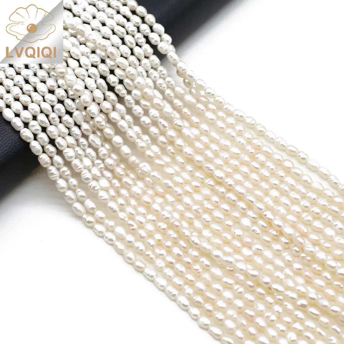 

Natural Freshwater Pearls Beads Rice Shape White Loose Spacer Beads for Jewelry Making Diy Bracelets Necklaces Accessories